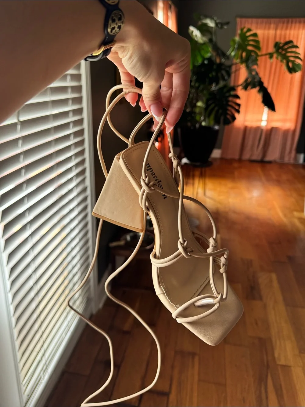 Superdown strappy heel
